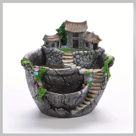 Vintage stílusú kültéri virágcserép PY38157