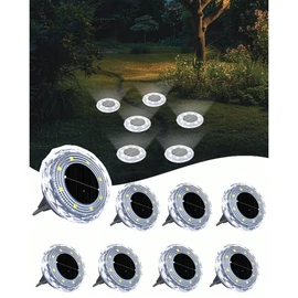 Talajba süllyeszthető napelemes LED lámpa – 8db hidegfehér 61825230