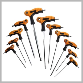 BLACK imbusz kulcs készlet 11db-os, gömbvégű imbuszkulcs – 30103