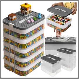 Többszintes LEGO kompatibilis tárolódoboz 25759
