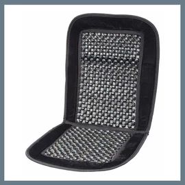Gyöngyös ülésvédő párna szegéllyel – fekete, 93 × 44 cm 04108