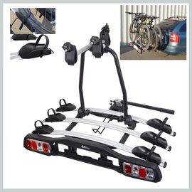 Dolphin 3 kerékpárszállító – vonóhorogra, 3 kerékpárhoz, TÜV minősítéssel 02125