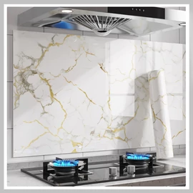 Prémium Márvány Hatású Öntapadós Falpanel - Fehér arany 40cm x 3m HC3682074-FA