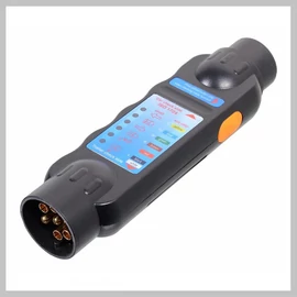 7 pólusú utánfutó aljzat teszter – 07171