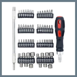 Racsnis csavarhúzó készlet – 58 részes 09505