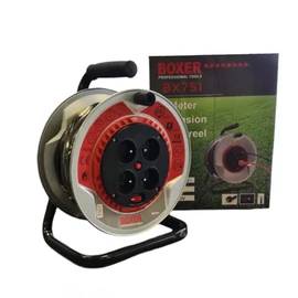 BOXER BX751 hosszabbító kábeldob – 25 m, 4 aljzattal, 2950 W