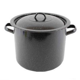 Zománcozott Fazék Fekete 32cm 21 Literes+Fedő 21500