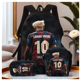 3 részes Barcelona Lamine Yamal Hátizsák Készlet – JH3786588
