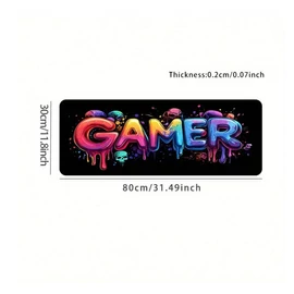 &quot;GAMER&quot; Mintás Gamer Egérpad – 80 x 30 cm FM2316318-2
