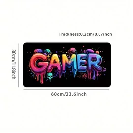 &quot;GAMER&quot; Mintás Gamer Egérpad – 60 x 30 cm FM2316318-3