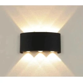LED fali lámpa – félkör alakú, 3 LED-es – 014828