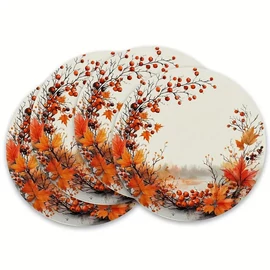 Őszi mintás kerek asztali alátét szett (4 db) – 38 cm CG1809989
