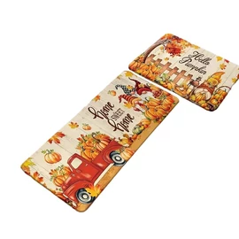 2 darabos őszi konyhai szőnyeg szett 50x80cm+45x150cm  KG2163495-2