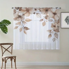 Virágmintás fényáteresztő függöny szett (2 db) – 132 × 160 cm AF2555713-16