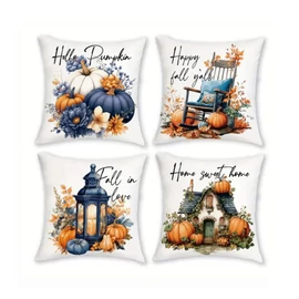 Őszi hangulatú díszpárnahuzat szett – 4 darabos, 45×45 cm DQ2914279