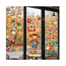 Őszi Ablakmatrica Szett – 9 ív, 99 db matrica QB4446902