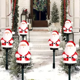 Karácsonyi napelemes LED kerti dekoráció 6 részes TE270301