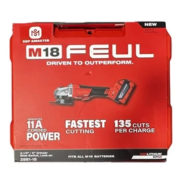 Akkumulátoros Sarokcsiszoló Szénkefe Nélküli Motorral 2881-18