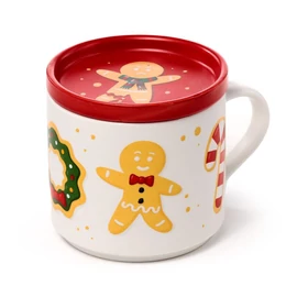 Bögre és Alátét/Fedél Szett - Mézeskalács XMUGC37