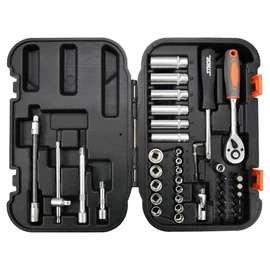 STHOR 1/4" Dugókulcs készlet – 42 darabos TO-58641