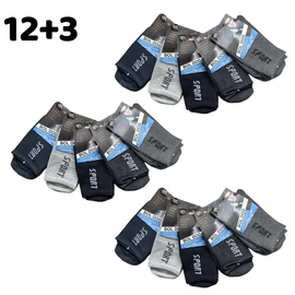 12+3 Férfi sport zokni 39-42 400345-4