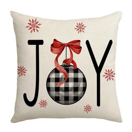 Karácsonyi díszpárnahuzat „JOY” – 45 × 45 cm POD178