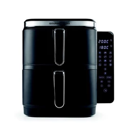 GOURMETMAXX Forrólevegős fritőz/ Airfryer Kétkamrás Függőleges 2x5L 2800W DS15305-L