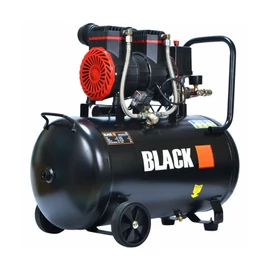 BLACK olajmentes, kétdugattyús légkompresszor – 50 L, 1,5 kW 12881
