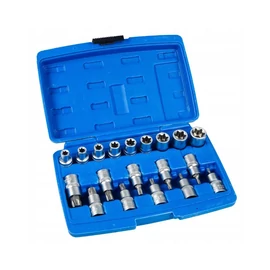 BLACK E-TORX dugókulcs készlet 1/2" – 19 részes BL30332