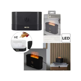 LED-es Párásító és Aromaterápiás Diffúzor Láng Effektussal 172-0VE6068