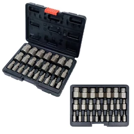 Törött csavar és anya kiszedő készlet – 25 részes, CrV acélból YT-06034