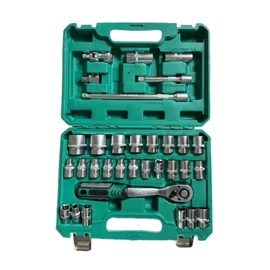 Dugókulcs készlet racsnis hajtókarral – 32 részes szerszámkészlet DKK-RH32