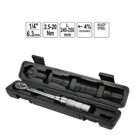 Nyomatékkulcs 1/4&quot; – 2,5–20 Nm YT-07511