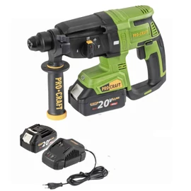 PROCRAFT  akkumulátoros ütvefúró – 20V, 4.0Ah Li-ion PHA40 