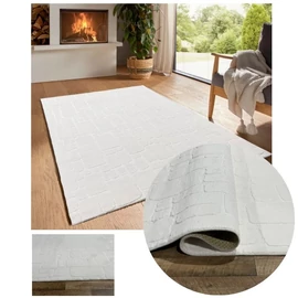 Bergamo plüss puha tapintású szőnyeg krém 120x170cm bergamorandomcream-120