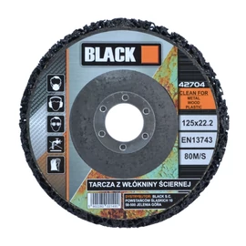 BLACK tisztító csiszolókorong 125 mm sarokcsiszolóhoz 42704