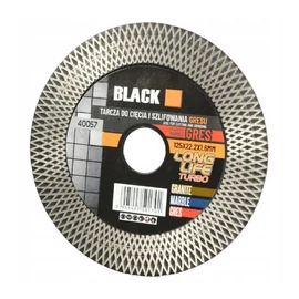BLACK 125mm-es kő, kerámia, csempe száraz vágókorong – 40057