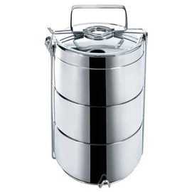 Orion termoszos ételhordó 3 szintes 3×900 ml – rozsdamentes acél, praktikus szállítás 120956