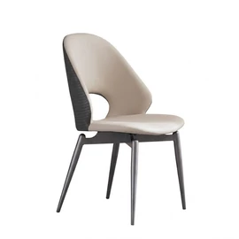 Modern ergonomikus étkezőszék – Bézs és mintás szürke MES-01