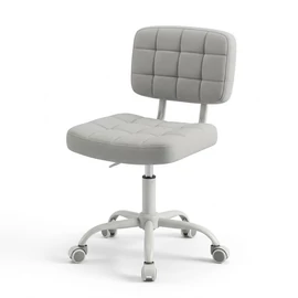 Modern tűzött mintás szürke irodai és munkaszék MMK-01S