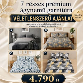 7 részes prémium ágynemű garnitúra - VÉLETLENSZERŰ AJÁNLAT HP-A-0V