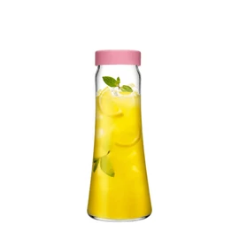 Pasabahce Házi Karaf és Üveg Kancsó Rózsaszín Műanyag Tetővel (1000 ml) 1007288