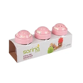 Sarina Cam Üveg Fűszertartó és Édességtároló Szett (3 darabos, 3 x 210 ml) 1008004