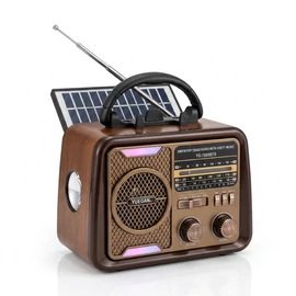 Yuegan Retro Napelemes Világvevő Rádió és Bluetooth Hangszóró YG-7080BTS