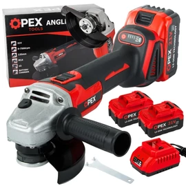 OPEX TOOLS akkus sarokcsiszoló 21V 125 mm 2 akkumulátorral 28010