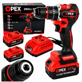 OPEX TOOLS akkus ütvefúró-csavarozó 21V 2 akkumulátorral 28011