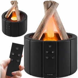 USB párásító diffúzor RGB LED kandalló hatású fekete 24615_CZ