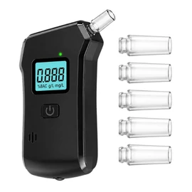 Elektronikus digitális alkoholszonda LCD kijelzővel és lámpával 27705