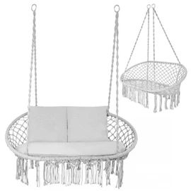 Gardlov Harmony XXL kétszemélyes függőfotel párnaszettel – Szürke 27378