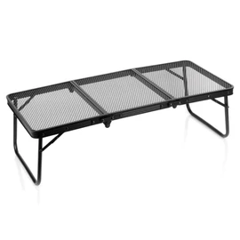 Összecsukható kempingasztal, alumínium – 90x40x26,5 cm, fekete színben 489392